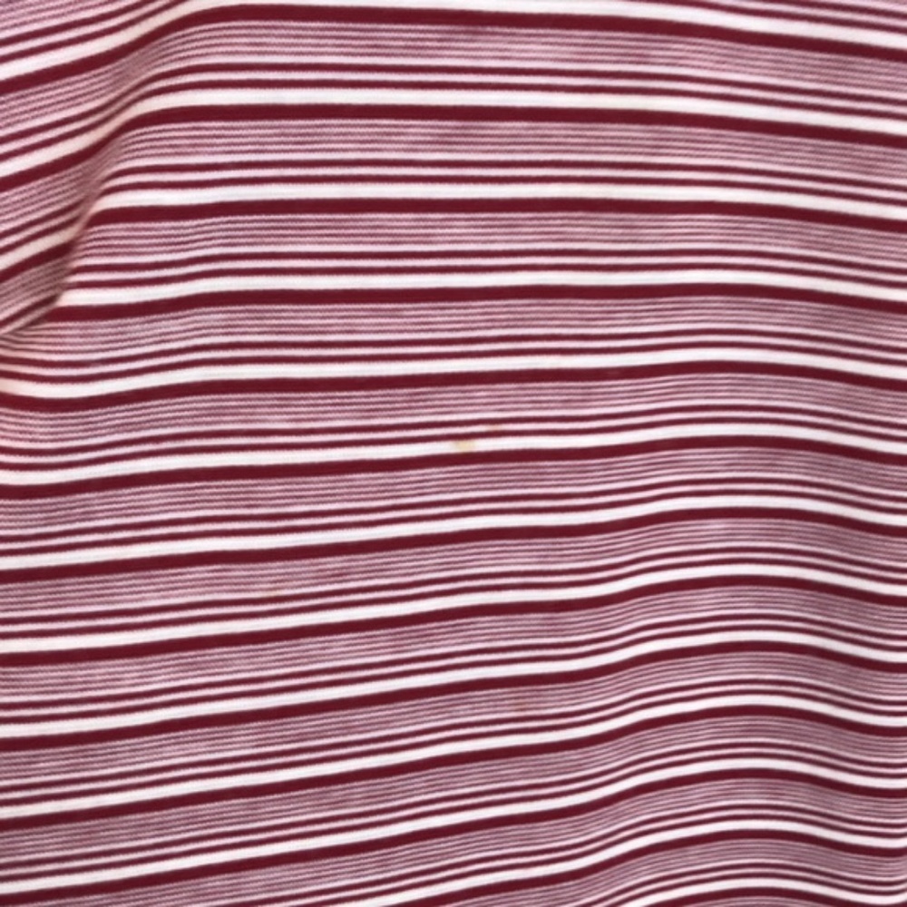 Vintage 60s/70s Maroon White Go Go Sheath Dress - Picture 8 of 8